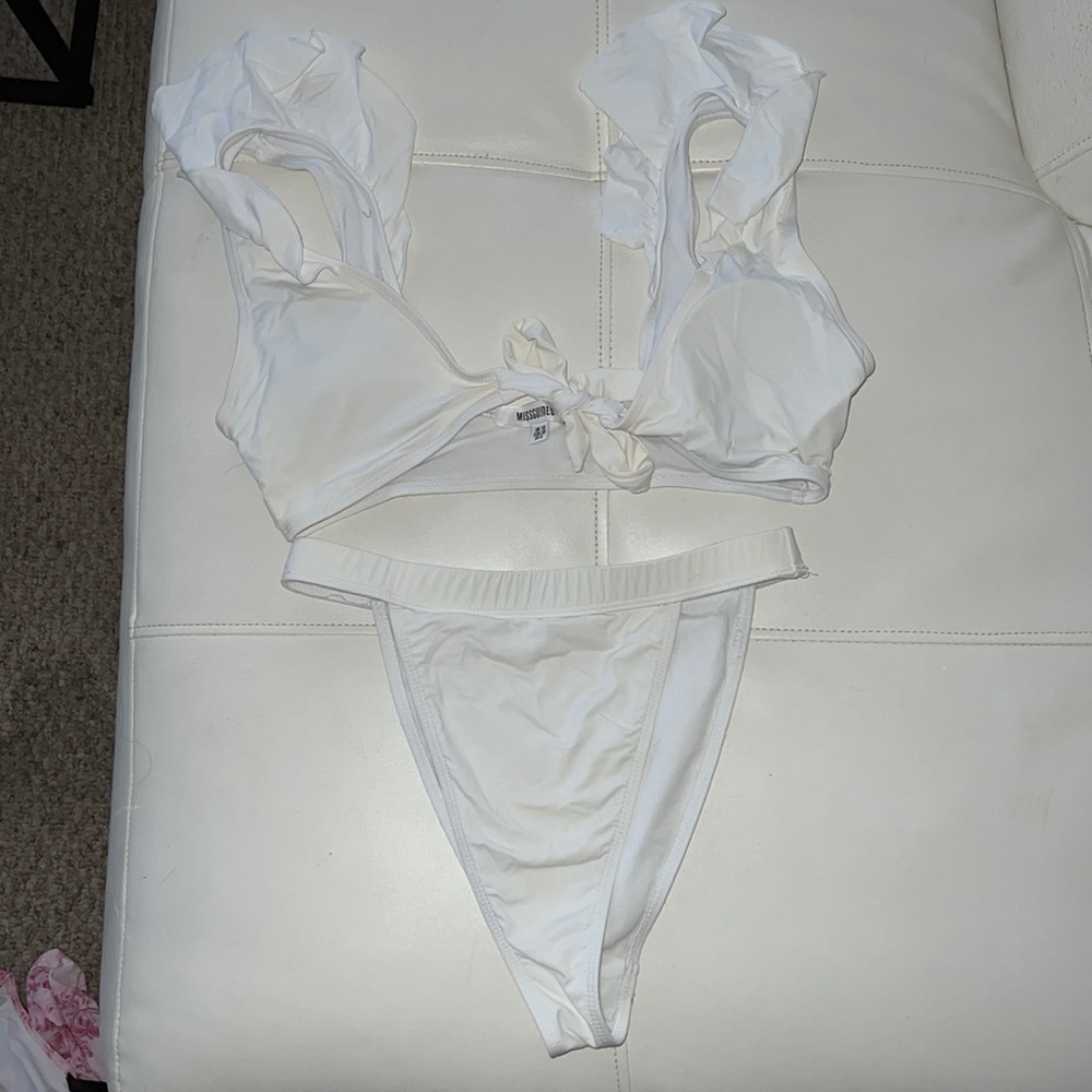 Misguided white bikini set